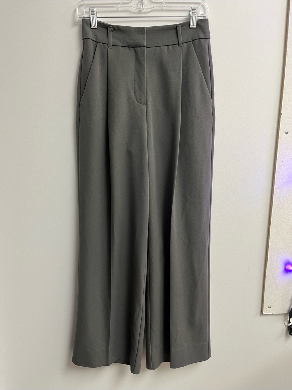 OAK + FORT Charcoal Wide-Leg Trousers